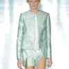 Christopher Kane Collarless Hanne Jacket in Green - Lyst