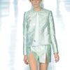 Christopher Kane Collarless Hanne Jacket in Green - Lyst