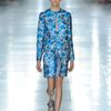 Christopher Kane Spring 2012 Blue Flower Print Flat Sandals in Blue - Lyst