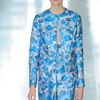 Christopher Kane Spring 2012 Blue Flower Print Flat Sandals in Blue - Lyst