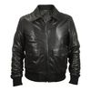 Forzieri Mens Black Leather Motorcycle Jacket in Black for Men - Lyst