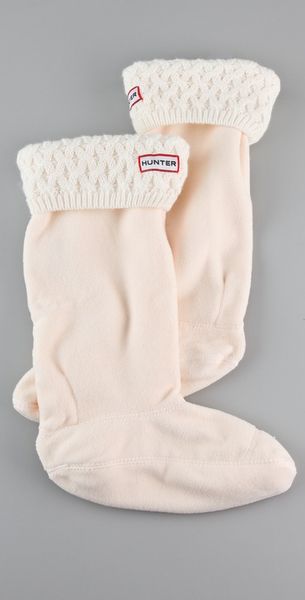 Hunter Basket Knit Welly Socks - Lyst