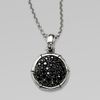 John Hardy Black Sapphire Accented Sterling Silver Bamboo Pendant Necklace in Silver - Lyst