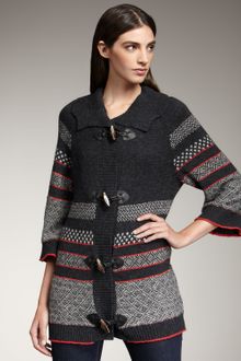 Splendid Fair Isle Toggle Sweater - Lyst