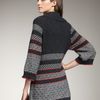Splendid Fair Isle Toggle Sweater in Blue (charcoal) - Lyst