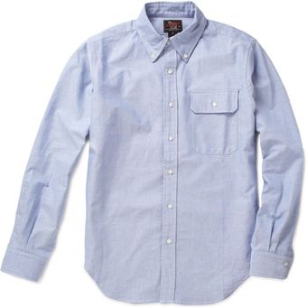 Woolrich Button Down Collar Chambray Shirt - Lyst