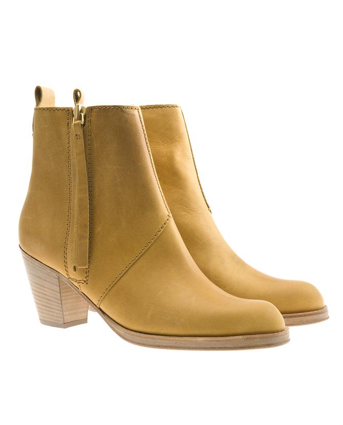 Acne Studios Pistol Short Boots in Yellow (mustard) Lyst