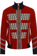 Alexander McQueen Wool Military Patterned Cardigan