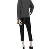 Ann Demeulemeester Stretch Virgin Wool Cropped Trousers with Turnups in Black - Lyst
