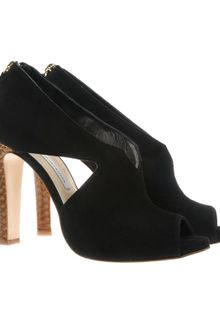 Bionda Castana Arabella Suede Shoes with Python Heels - Lyst