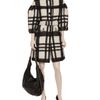 Burberry Prorsum Checked Coat in Black (black white) - Lyst