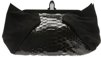 Christian Louboutin Loubis Angel Python and Suede Bag - Lyst