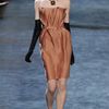 Lanvin Gathered Silk Gazar Bustier Dress in Pink (blush) - Lyst