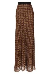 Lanvin Silk-blend Lame Skirt