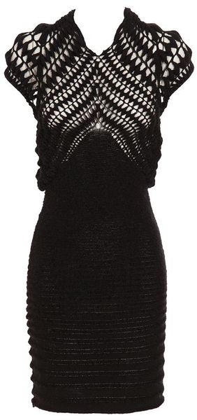 Mark Fast Stretch Mohair Knit Dress - Lyst