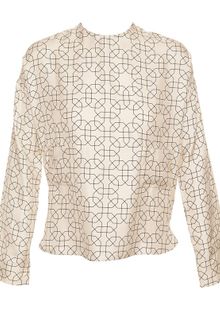Marni Geometric Printed Silk Twill Top - Lyst