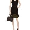 Marni Geometric Printed Crepe Wool Skirt in Black (black yellow) - Lyst