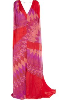Matthew Williamson Printed Silk-chiffon Gown - Lyst