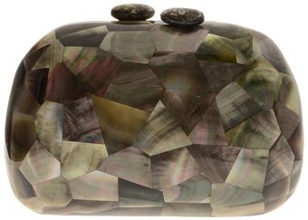 Serpui Marie Mother Of Pearl Mosaic Clutch - Lyst