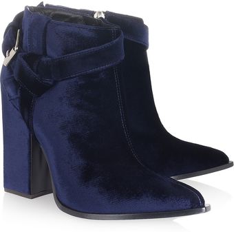 Thakoon Velvet Ankle Boots - Lyst