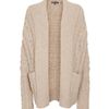 Vince Yakwool Chunky Knit Cardigan in Beige (natural) - Lyst