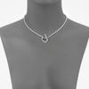 Gucci Sterling Silver Toggle Heart Necklace in Silver - Lyst