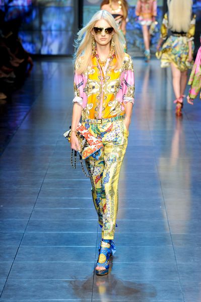 D&g Spring 2012 Printed Trouser in Multicolor - Lyst
