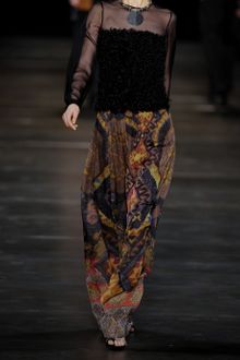 Etro Printed Silk-chiffon Maxi Skirt - Lyst