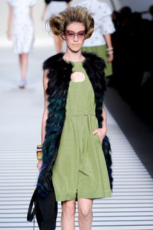 Fendi Spring 2012 Cut Out Detail Dress - Lyst