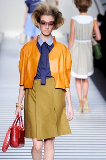 Fendi Spring 2012 Blouse with Tie Front Details - Lyst