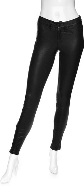 J Brand Skinny Leather Pants in Black - Lyst