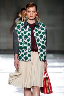 Prada Spring 2012 Wine Pleated Top - Lyst