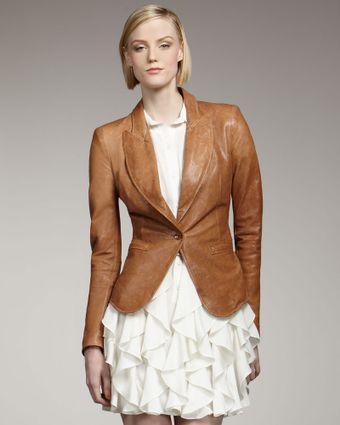 Rachel Zoe Sullivan Leather Blazer - Lyst