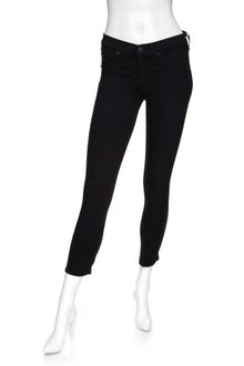 Rag & Bone Exclusive Midrise Wax Zipper Ankle Skinny: Black - Lyst