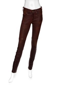 Rag & Bone Distressed Leather Skinny Pant - Lyst