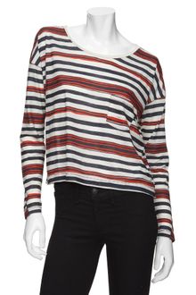 Rag & Bone Striped Pocket Tee - Lyst