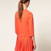 Asos Collection Asos Dress with Pleated Skirt in Orange - Lyst