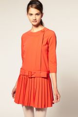 ASOS Collection Asos Dress with Pleated Skirt