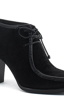 Diane Von Furstenberg Georiga - Black Suede Shoe Bootie - Lyst