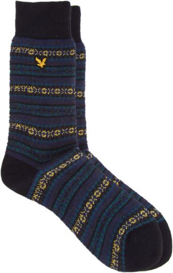  Lyle and Scott Jacquard Socks 