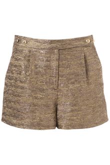 Topshop Premium Lurex Boucle Shorts - Lyst
