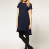 Asos Collection Asos Maternity Exclusive Swing Dress with Dipped Hem in Blue (navy) - Lyst