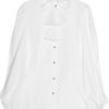 Emilio Pucci Ruffled Cottonpoplin Shirt in White - Lyst