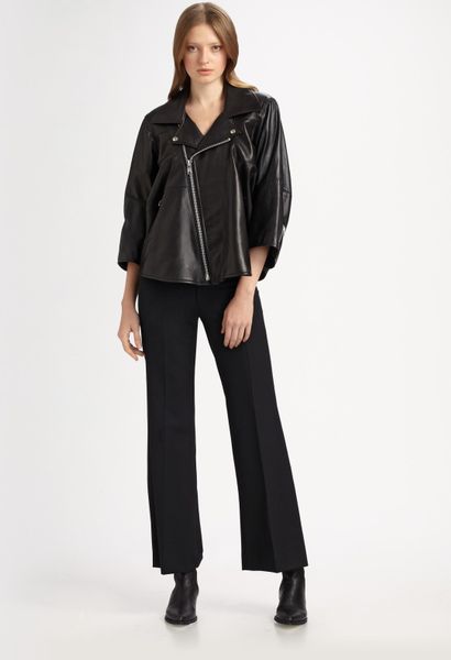 Junya Watanabe Leather Motorcycle Jacket in Black - Lyst