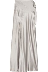 Mason by Michelle Mason Paneled Silk-satin Maxi Skirt