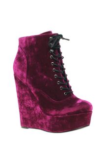 Asos Ablaze Lace Up Wedge Ankle Boot - Lyst