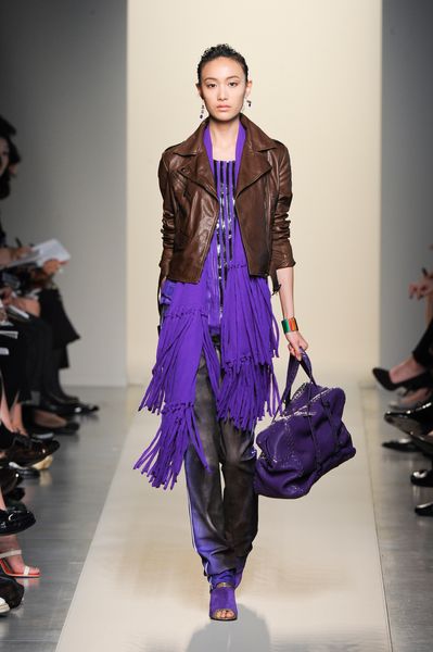 Bottega Veneta Spring 2012 Purple Glazed Crocodile Travel Bag in Purple - Lyst