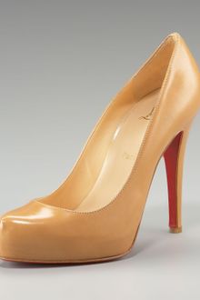 Christian Louboutin Rolando Platform Pump, Beige - Lyst