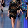 Dolce & Gabbana Spring 2012 Sheer Mesh Bootie in Black - Lyst