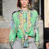 Emilio Pucci Spring 2012 Green Pucci Print Long Sleeve Blouse in Green (grey) - Lyst